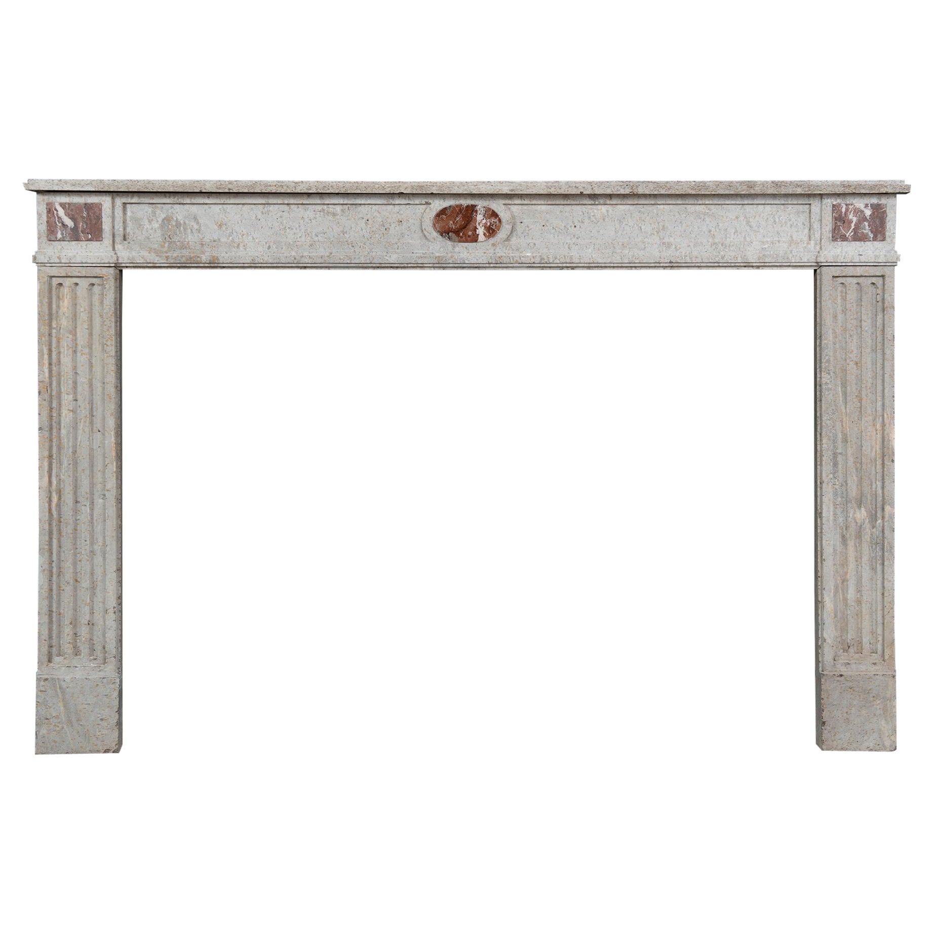 Large French Louis XVI Fireplace Mantel