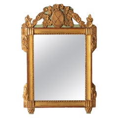 Decorative Vintage Mirror Made of Gilded Resin