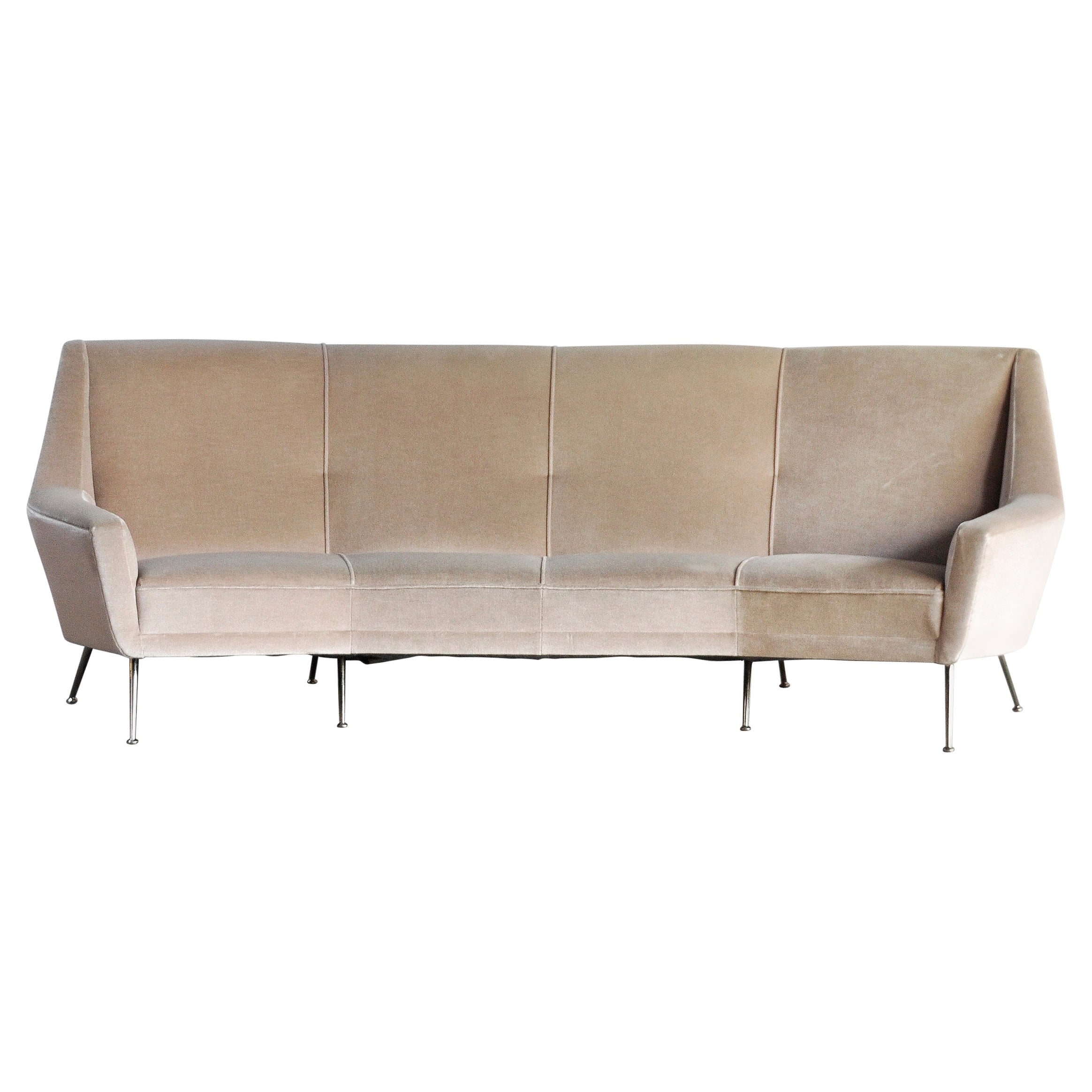 Ico Parisi Sofas - 17 For Sale at 1stDibs | ico parisi armchair, ico parisi  curved sofa, ico couch