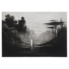 Mezzotint by John Martin, Eve at the Fountain, Washbourne, 1853