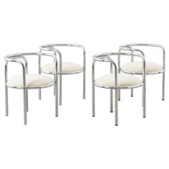 Set of four Gae Aulenti Locus Solus chairs, Poltronova, 1964 
