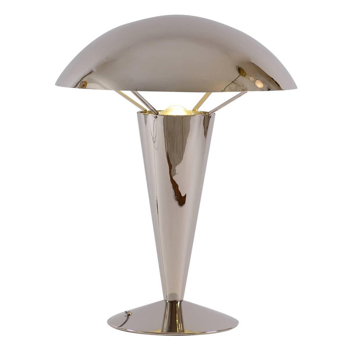 Art Deco Brass Table Lamp Contemporary Re-Edition Designed in 1924 For Sale