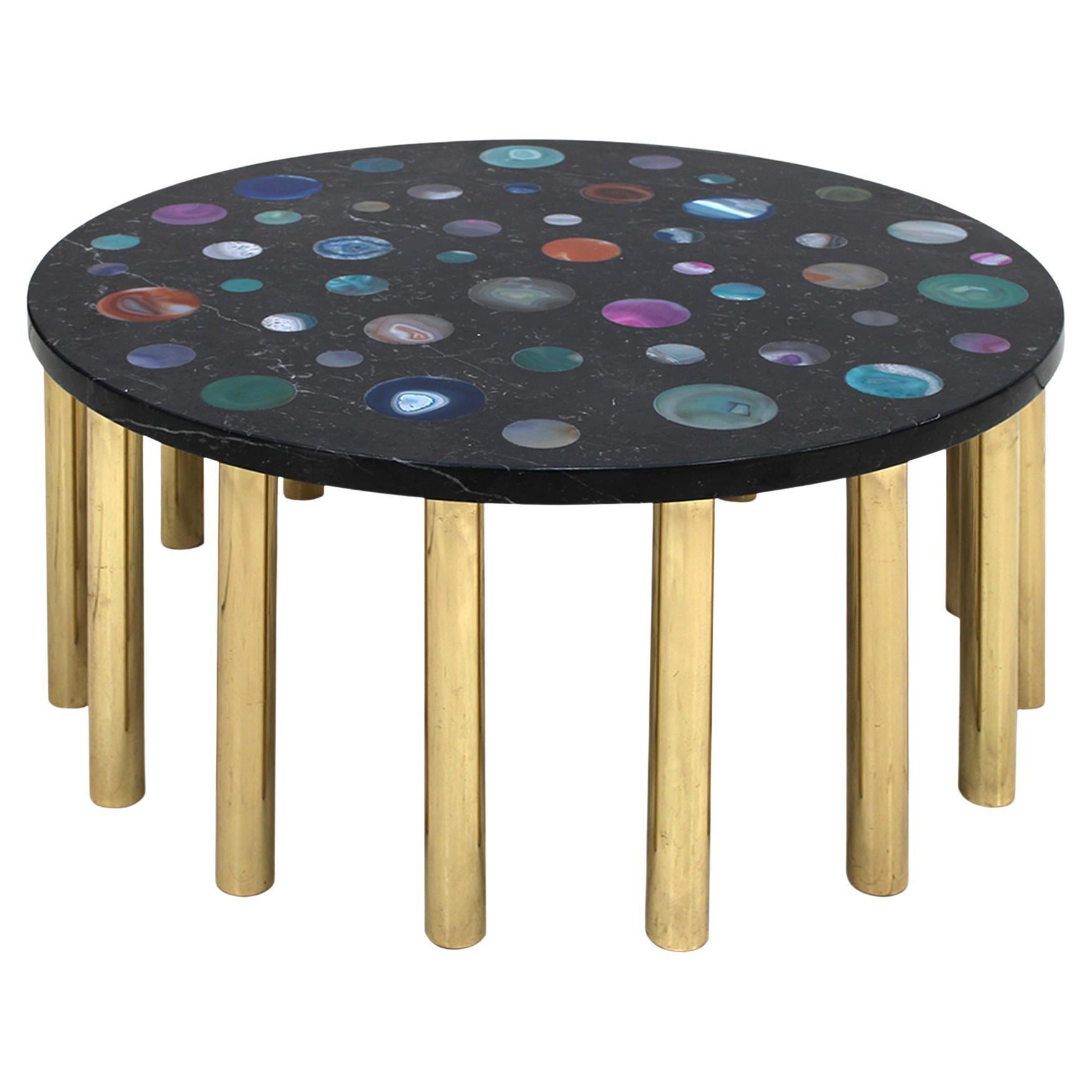 Table basse contemporaine moderne italienne Mod, "Cosmos" Design/One par Superego