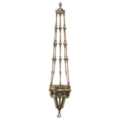 Antique 19th Century Gothic Bronze Incense Burner ~ Chandelier