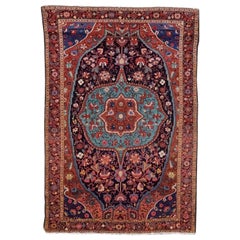 Antique tapis persan Malayer, vers 1920