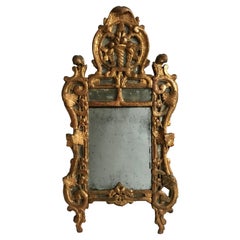 18th Century Louis XV Giltwood Mirror