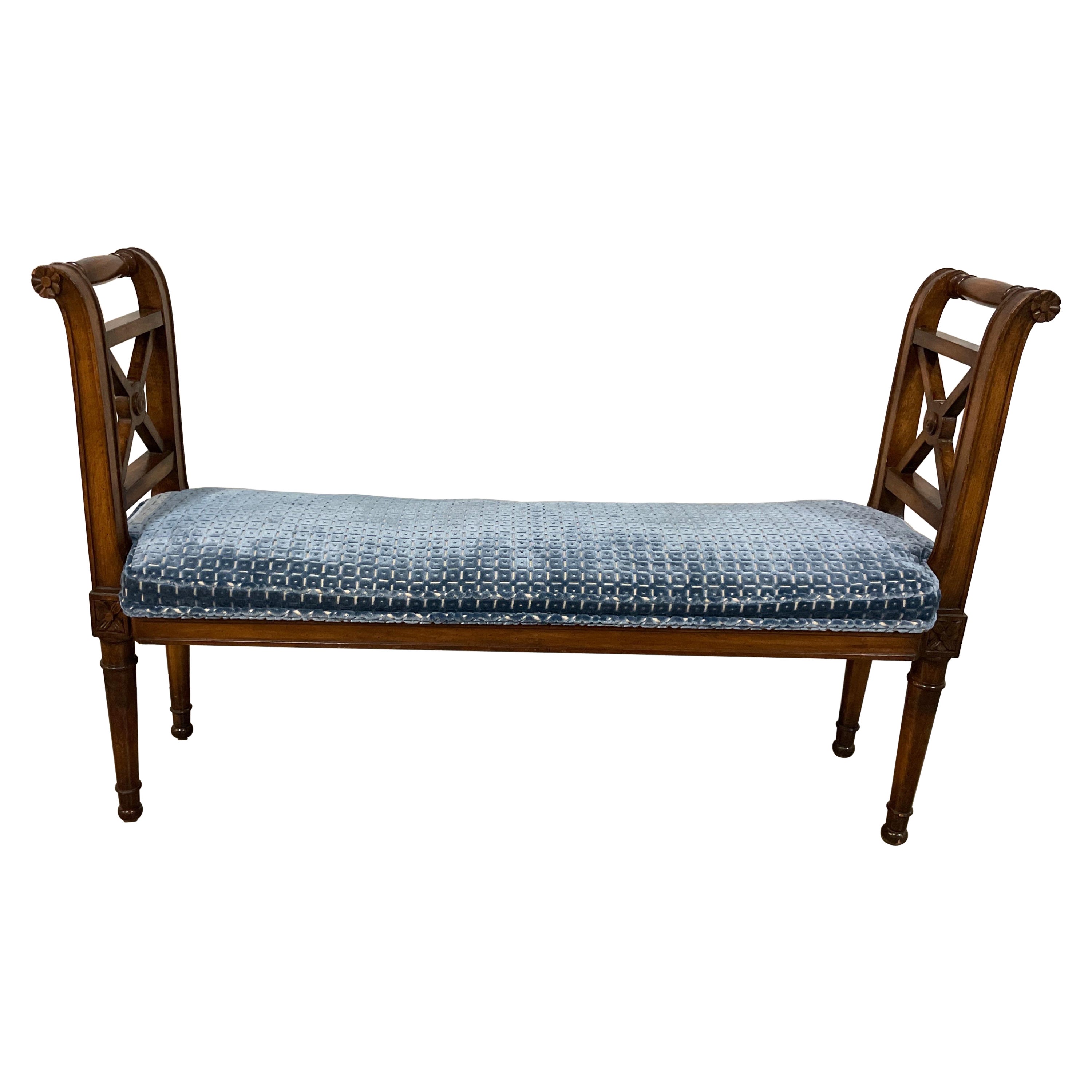 Neoclassical Style Narrow Bench For Sale