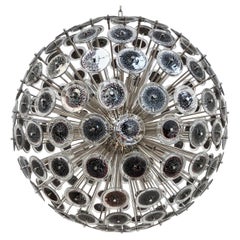 Schwarzer Disco-Sputnik-Kronleuchter von Fabio Ltd
