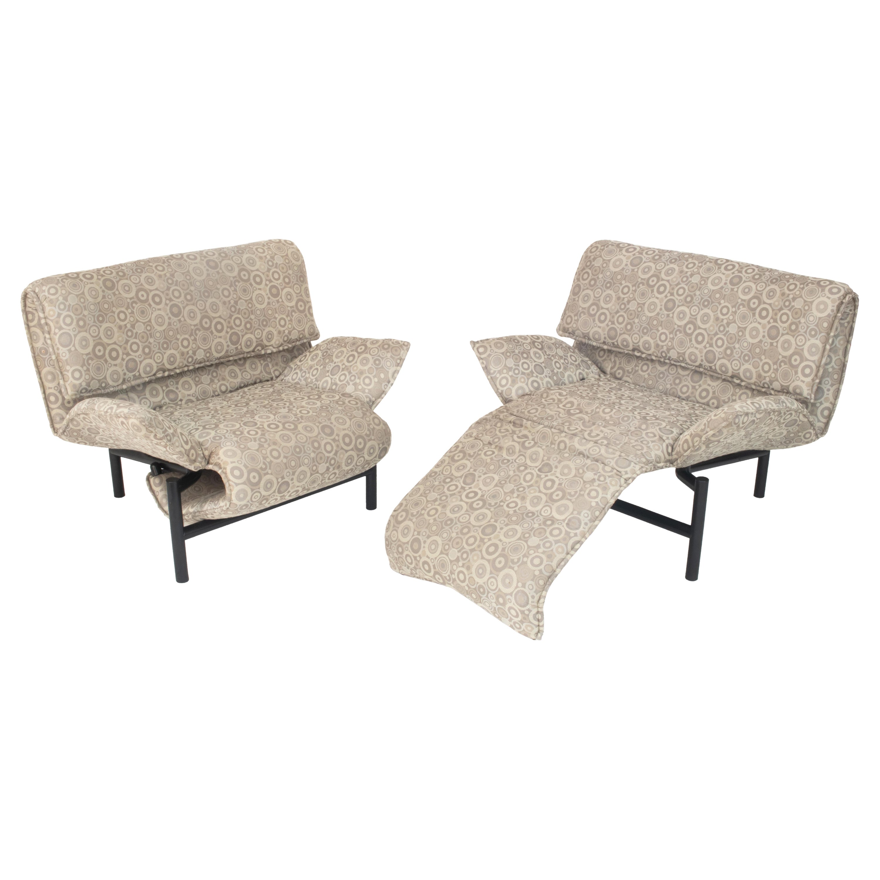 Pair of Cassina "Veranda" Lounge Chairs by Vico Magistretti