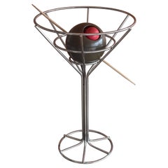 Vintage Martini & Olive Chrome Bar Lamp by David Krys