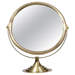 Swedish Table Mirror in Solid Brass from the 60s, G121