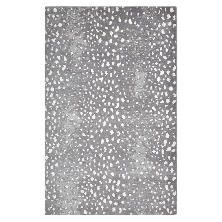 Grey Rug Alone Solo Rugs Louis Contemporary Handmade Area Rug Gray For Sale at 1stDibs