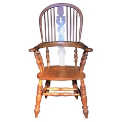 Used Handsome Walnut British Windsor Armchair