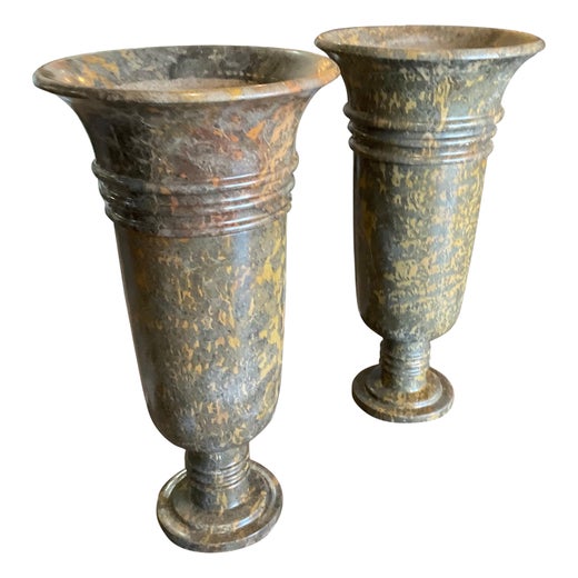 Mid 20th Century Set of Marble Urns For Sale at 1stDibs