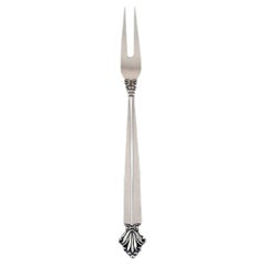 Georg Jensen Acanthus Cold Meat Fork in Sterling Silver