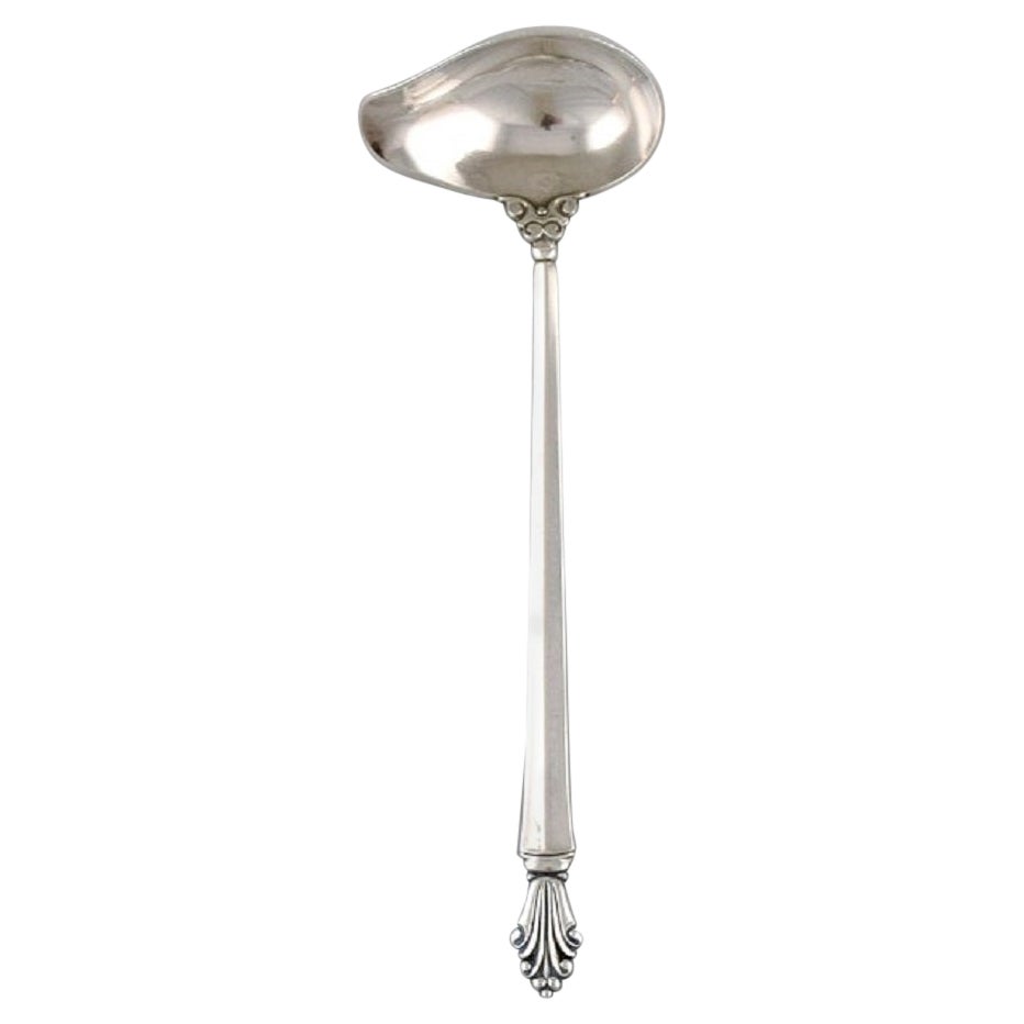 Georg Jensen Acanthus Sauce Spoon in Sterling Silver For Sale