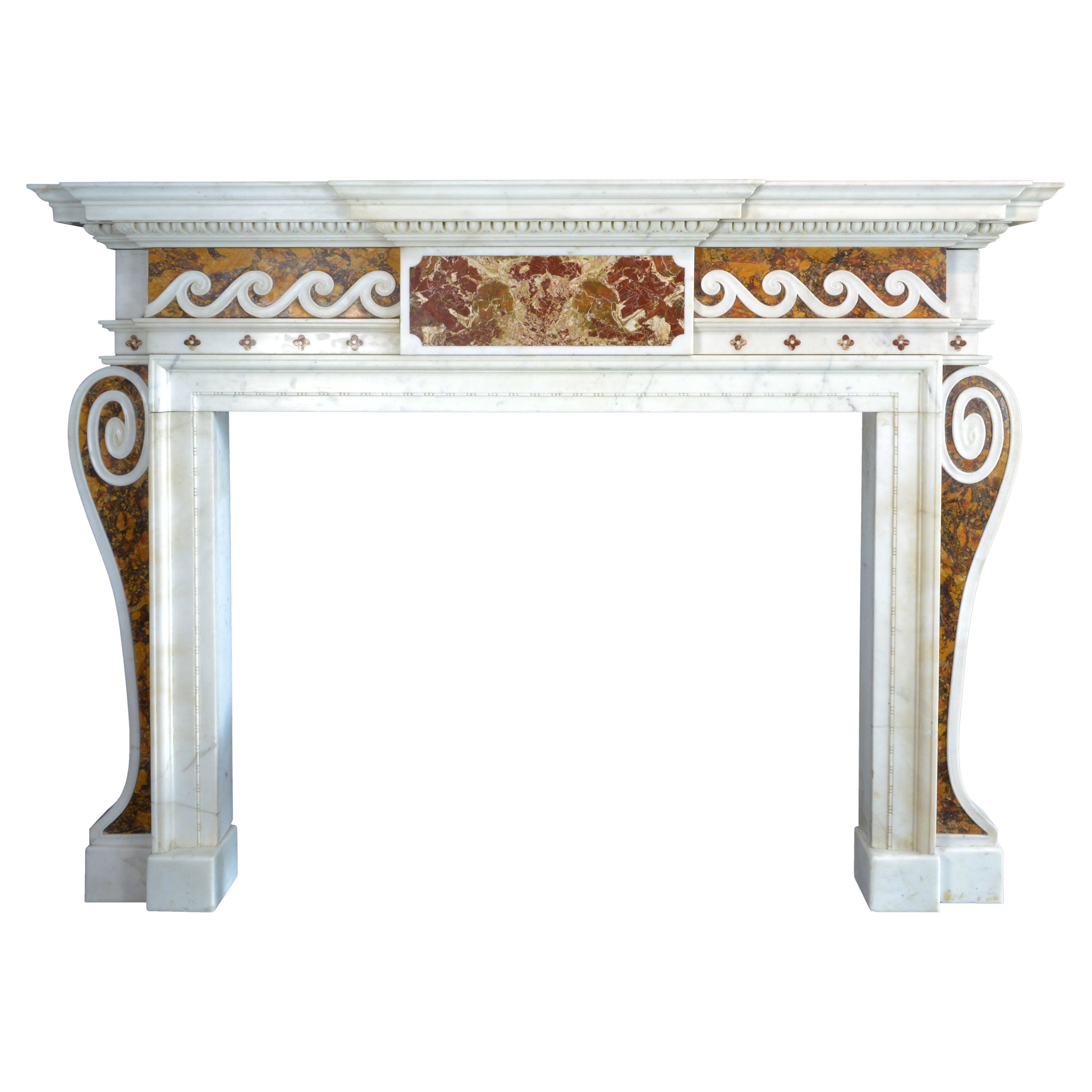 Mid-18th Century English Chimneypiece For Sale