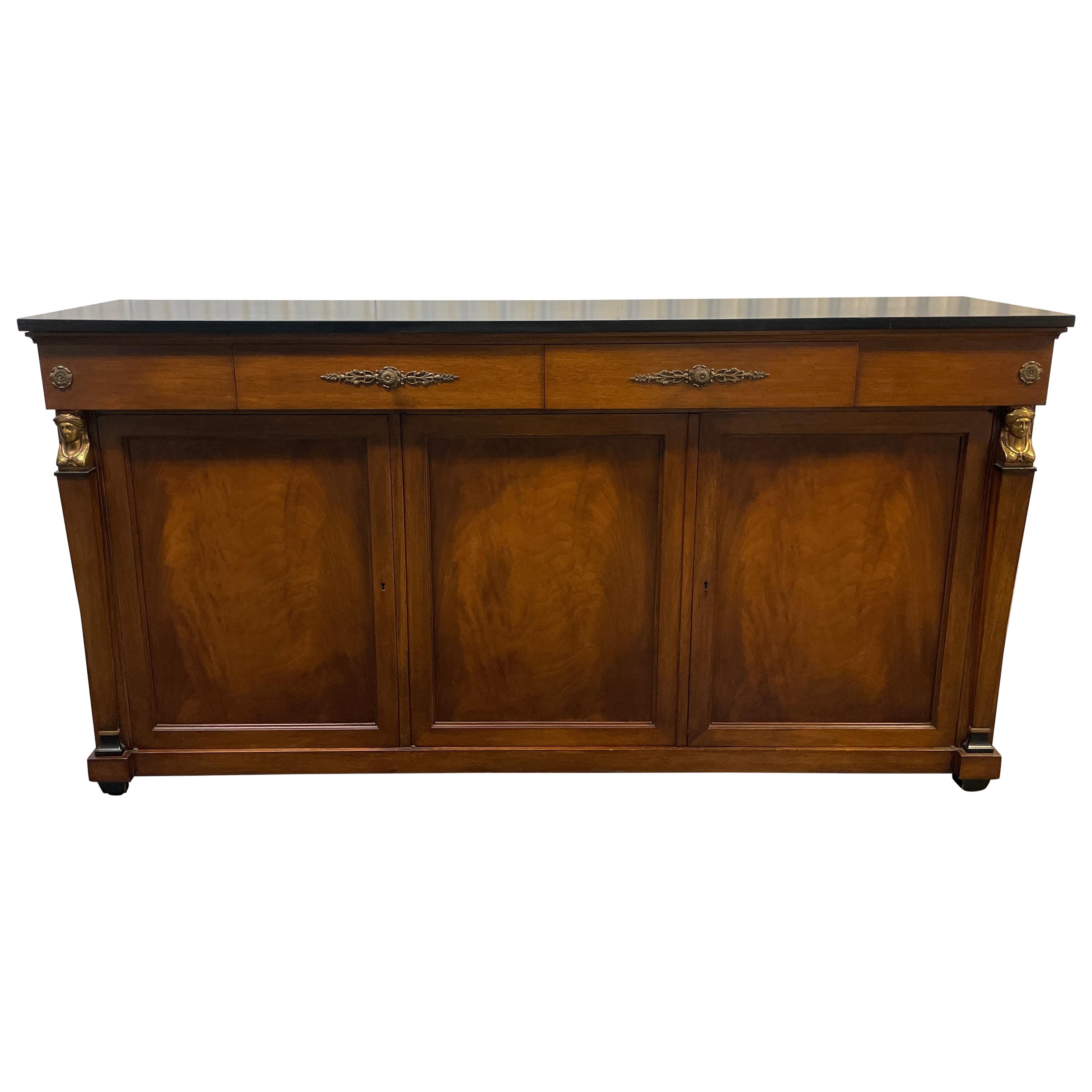 Vintage Neoclassical Style Credenza / Buffet