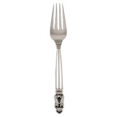 Georg Jensen Acorn Dinner Fork in Sterling Silver, Six Forks Available