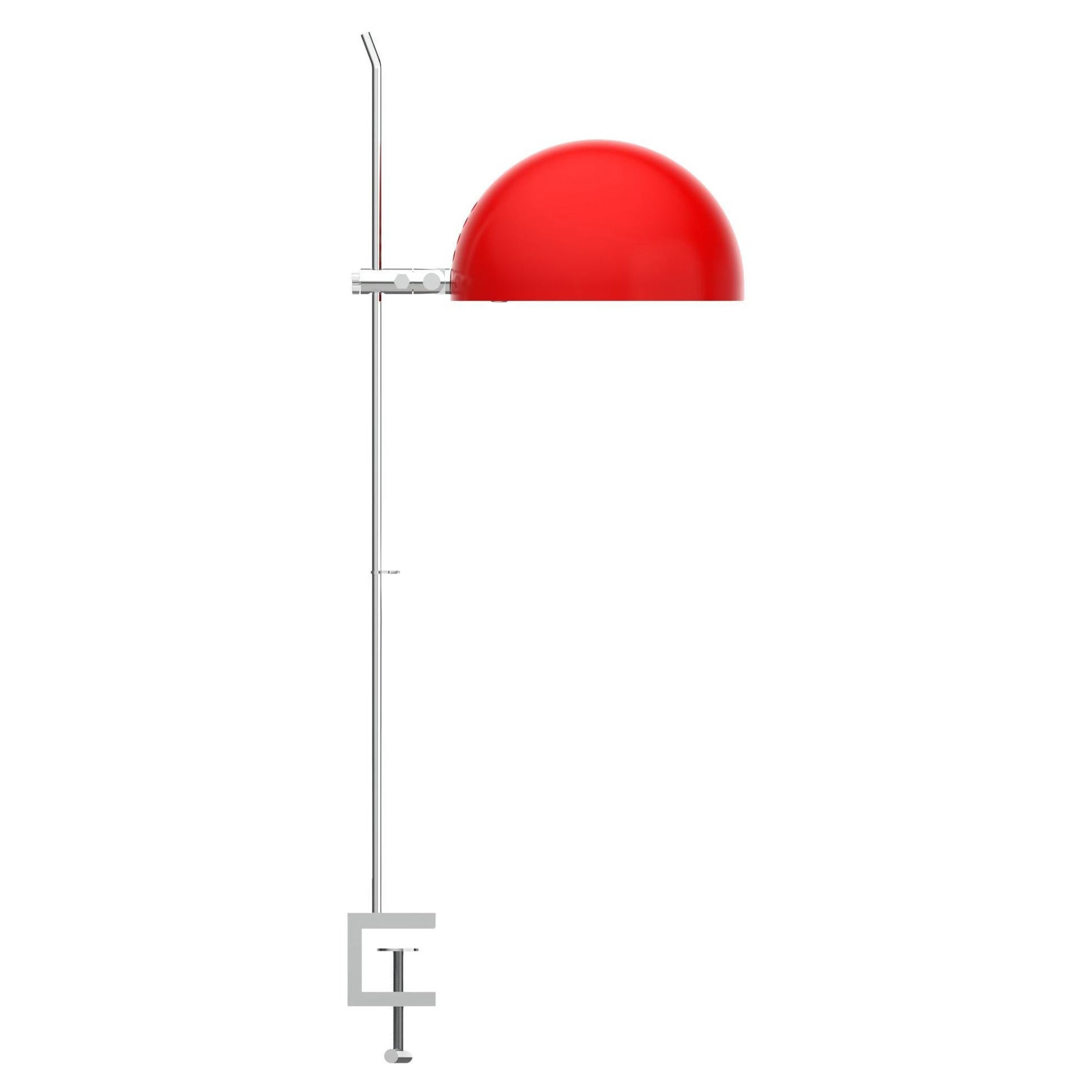 Alain Richard 'A22F' lampe à pampilles en rouge pour Disderot