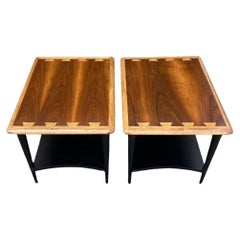 Handsome Pair of Lane Mid-Century Modern End Tables or Nightstands