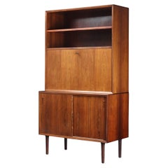 Lyby Mobler Small Sideboard in Rosewood with Removable Hutch and Bar