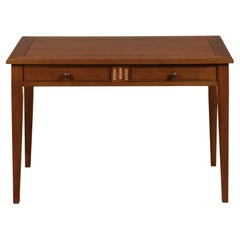 French writing Table 2 drawers in Solid Cherry Wood - Louis XVI Directoire style