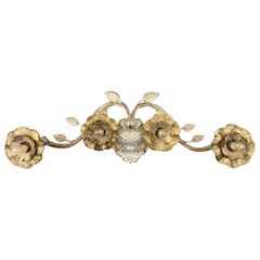 Large Glass Sconce in the Style of Maison Bagues