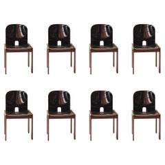 Afra & Tobia Scarpa "121" Dining Chairs for Cassina, 1965, Set of 8