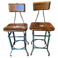 Pair of "Sit-Rite" Stools by Edward L. Koenig & Co. #1