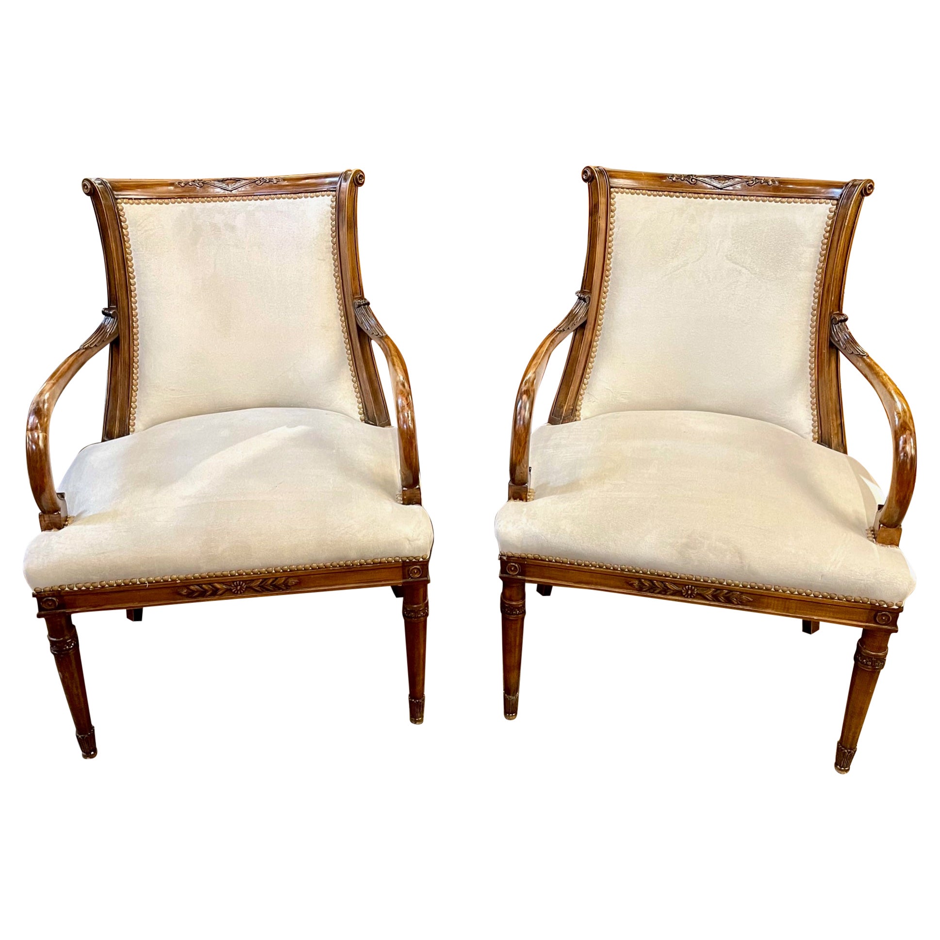 Pair of French Directoire' Style Armchairs