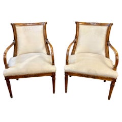 Pair of French Directoire' Style Armchairs