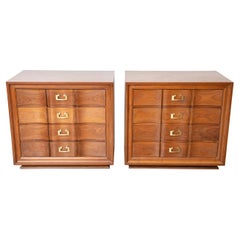 Pair of  Cerused Chest of Drawers, USA 1950