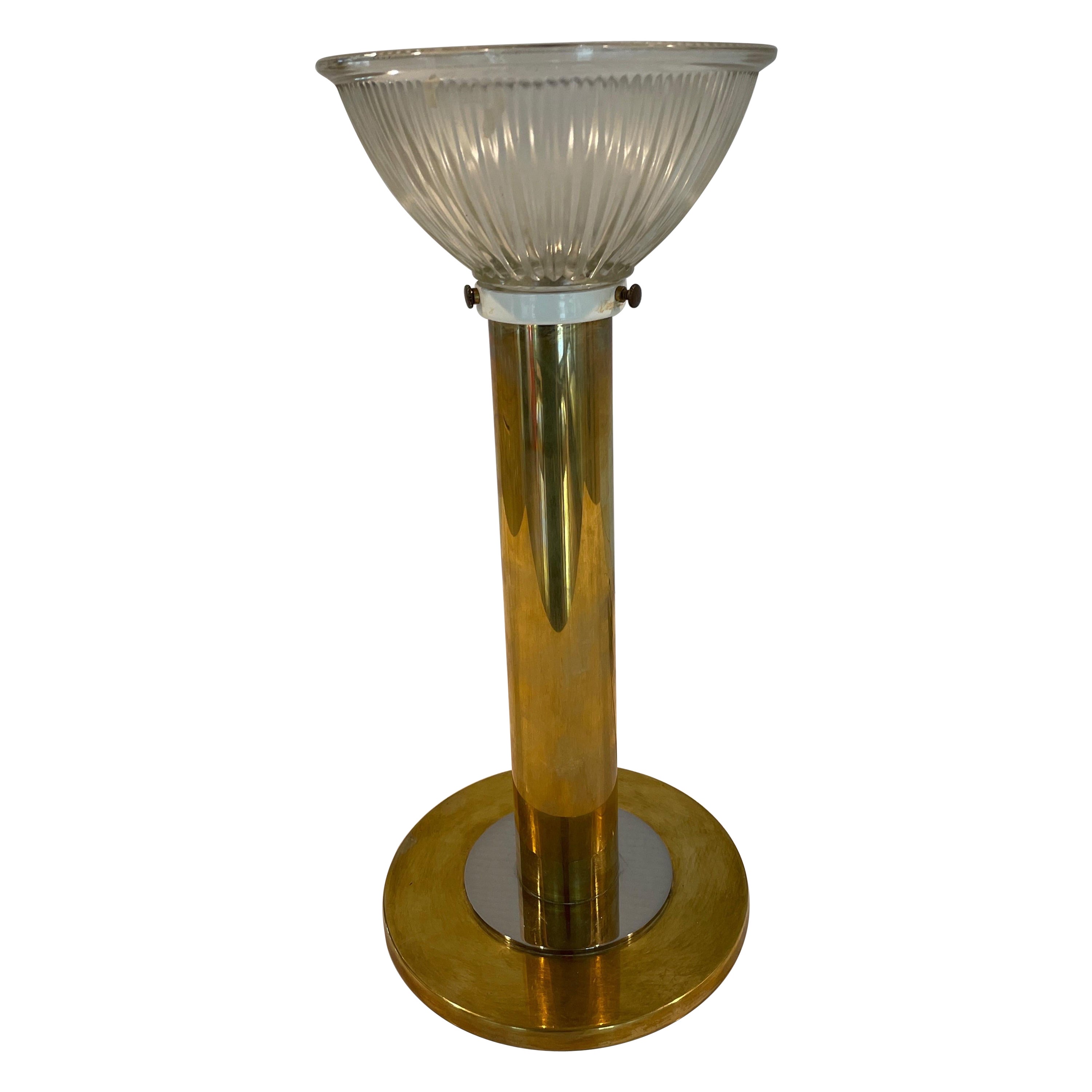 Nessen Brass and Chrome Desk Lamp For Sale