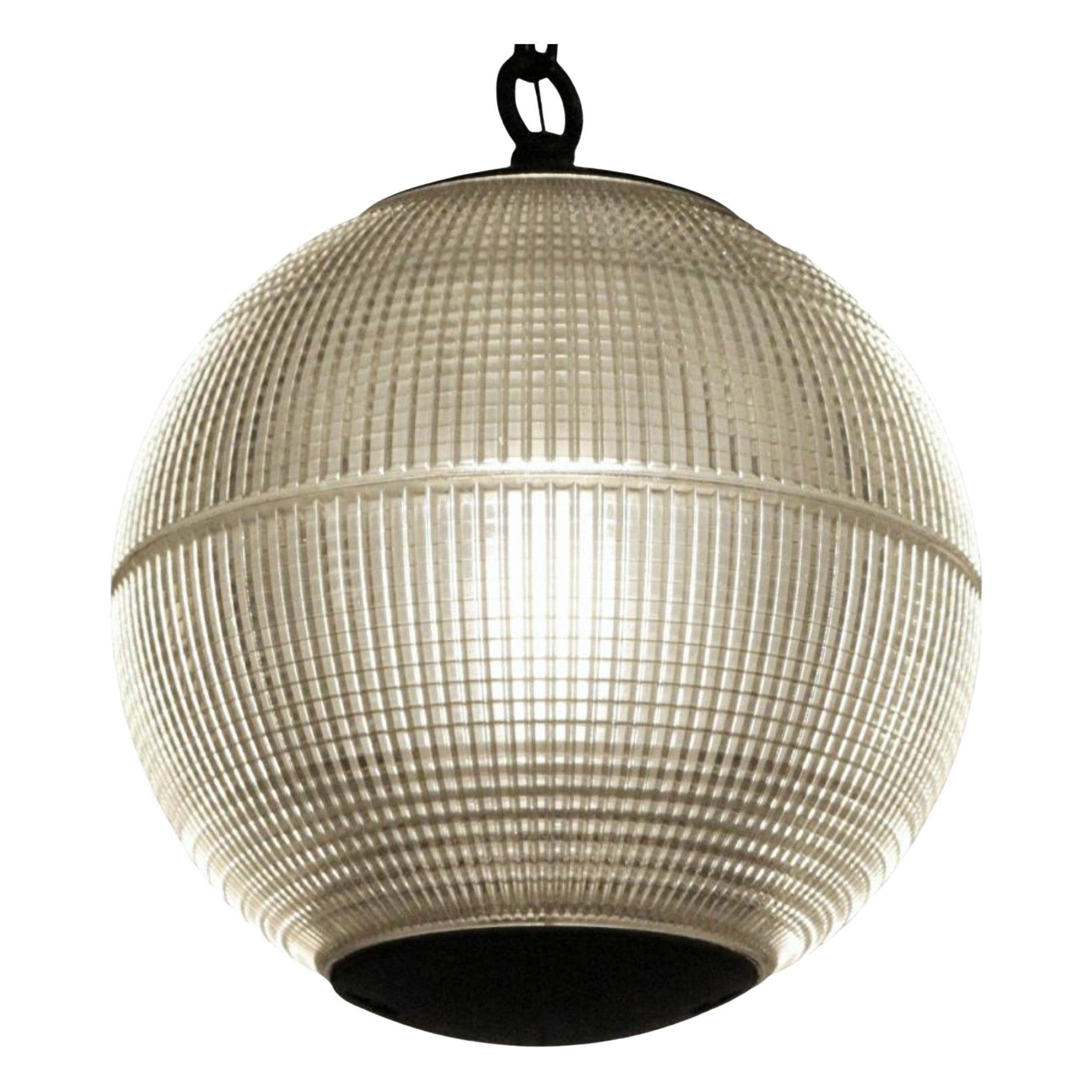1960s Paris Holophane Globe Street Pendant Light Qty Available