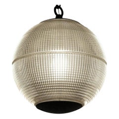 1960s Paris Holophane Globe Street Pendant Light Qty Available