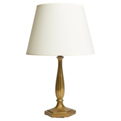 Art Deco Brass Table Lamp
