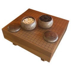 Vintage Chinese "Go" or ""Weiqi" Board and Game