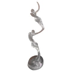 Mid-Century Figural Lucite Sculpture by Carol Marks