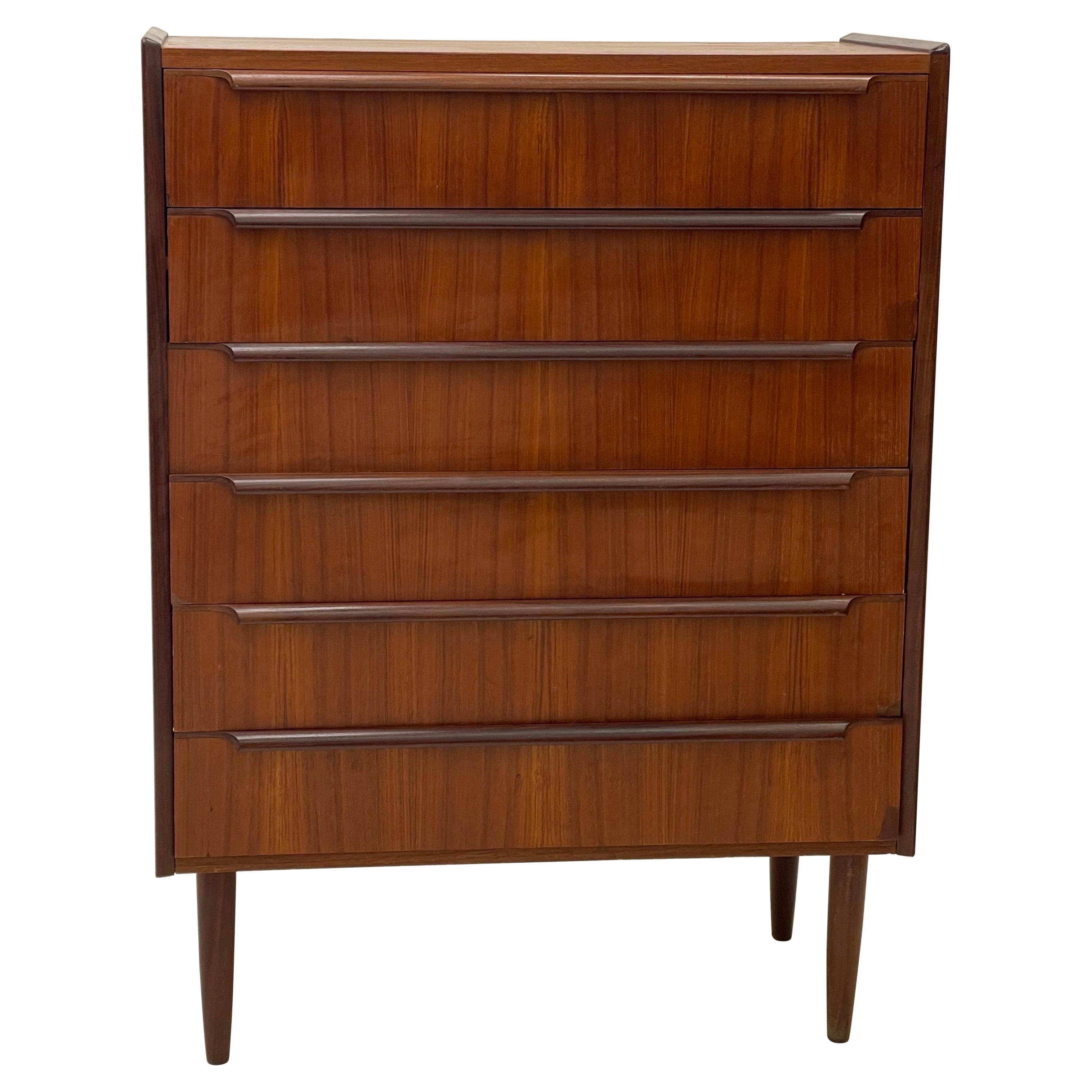 Vintage Danish Modern Dresser Cabinet Storage Drawers