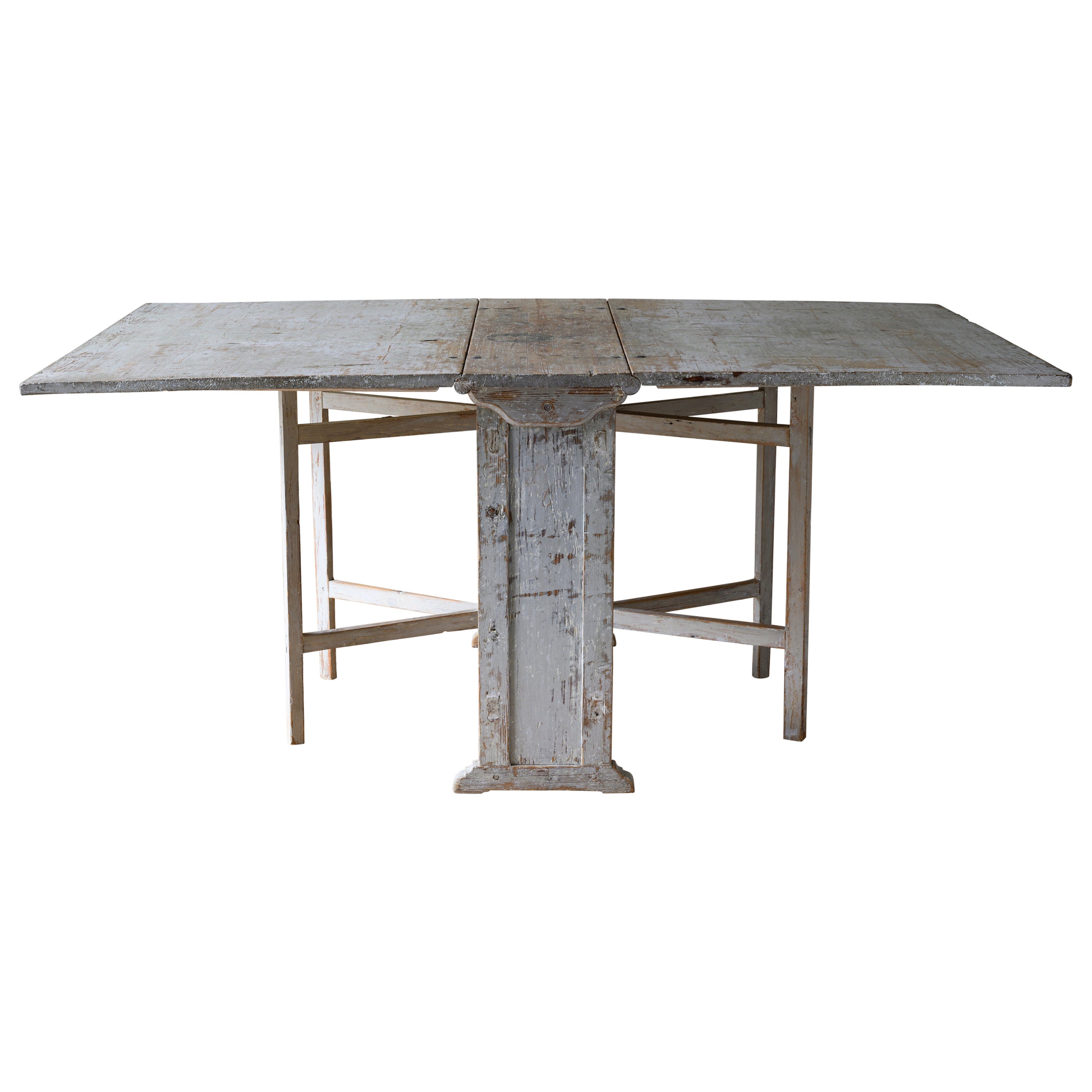 19th Century Gustavian Drop Leaf Table For Sale
