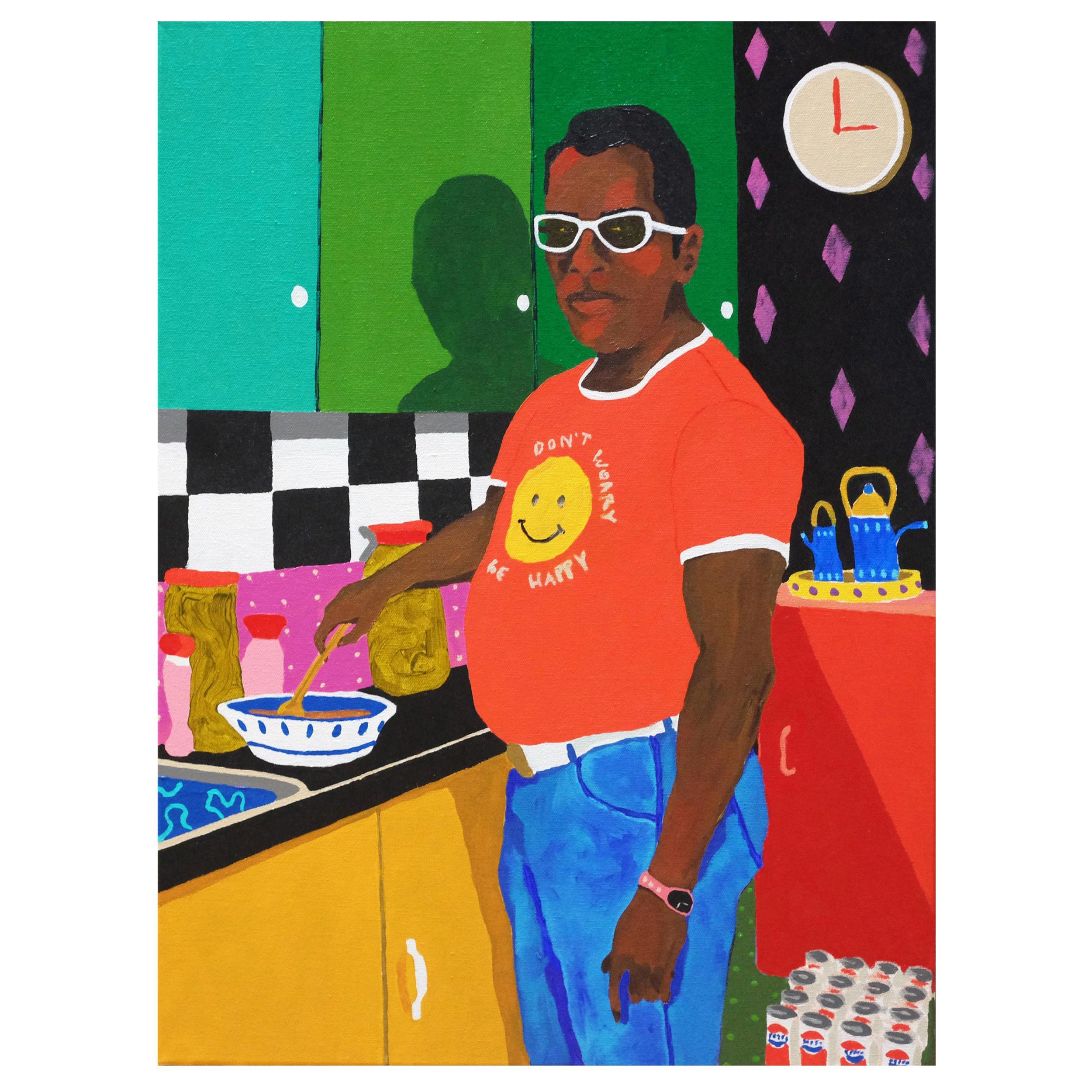 'All The Right Ingredients' Portrait Painting by Alan Fears Pop Art For