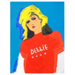 'Debbie Harry' Portrait Painting by Alan Fears Acrylic on Paper