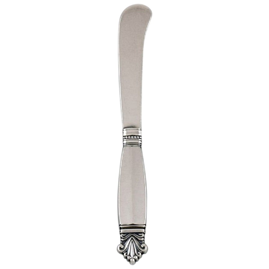 ACANTHUS BY GEORG JENSEN STERLING SILVER  BUTTER SPREADER 6"" NO MONO 