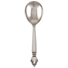Vintage Large Georg Jensen Acanthus Serving Spoon in Sterling Silver