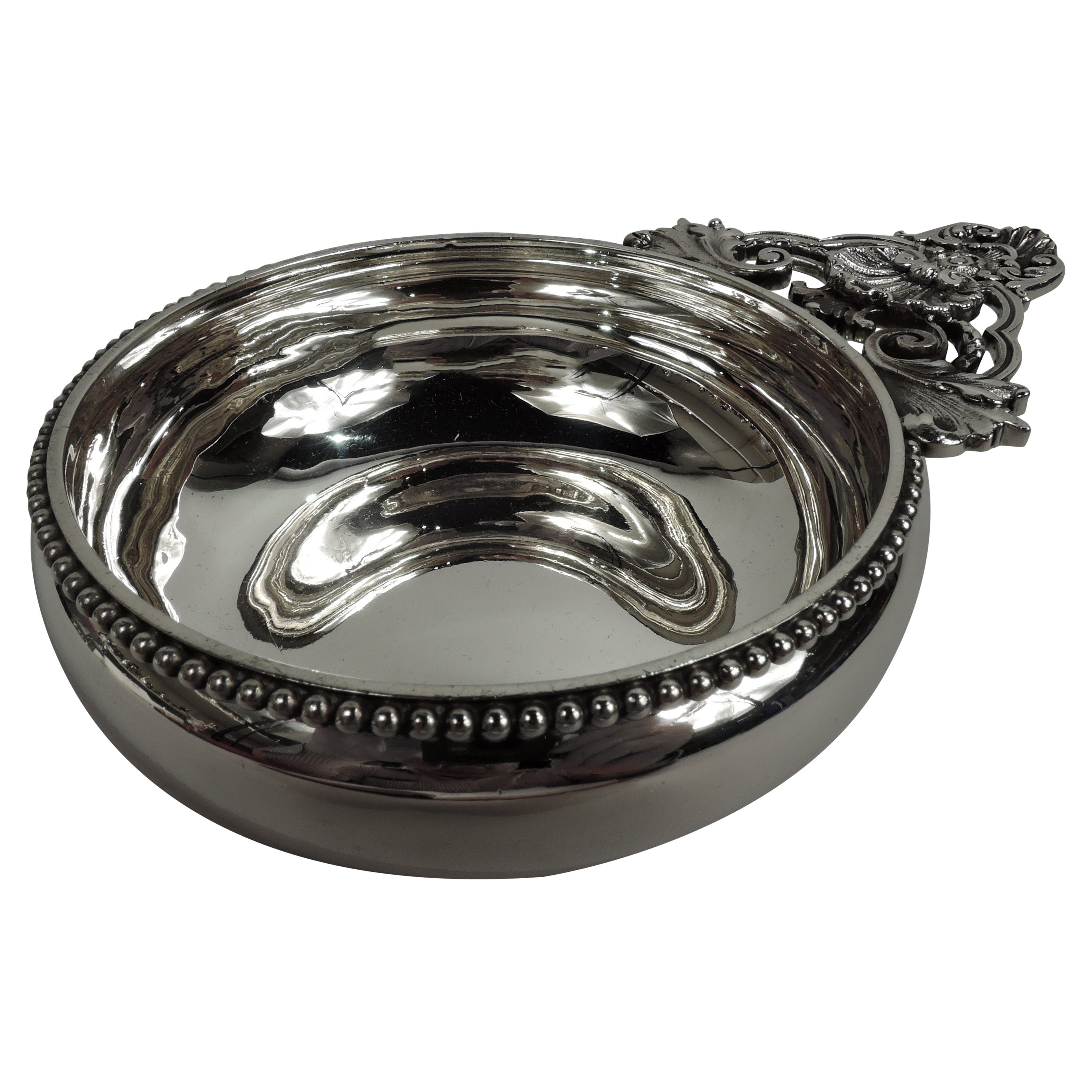 Antique Tiffany Victorian Classical Sterling Silver Porringer For Sale