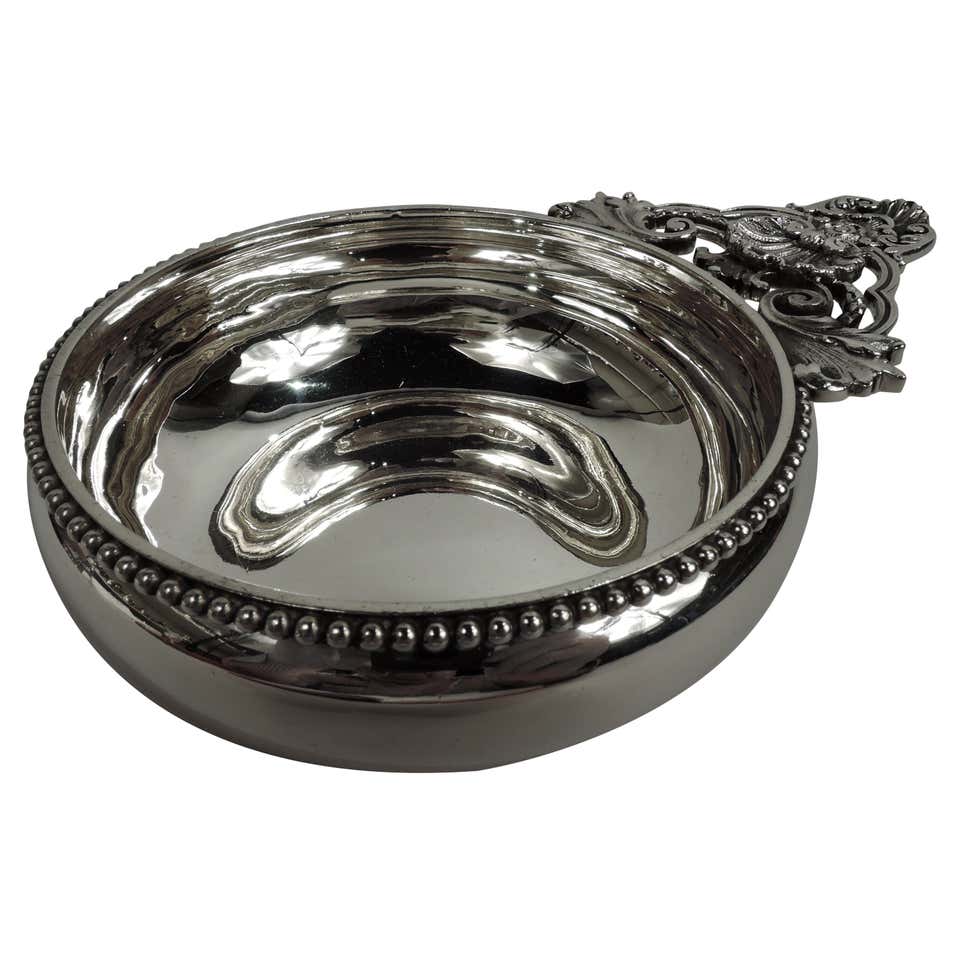 Queen Anne Antique Sterling Silver Porringer / Bowl / Bleeding Bowl ...