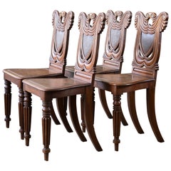 Set of Four Regency Hall Chairs