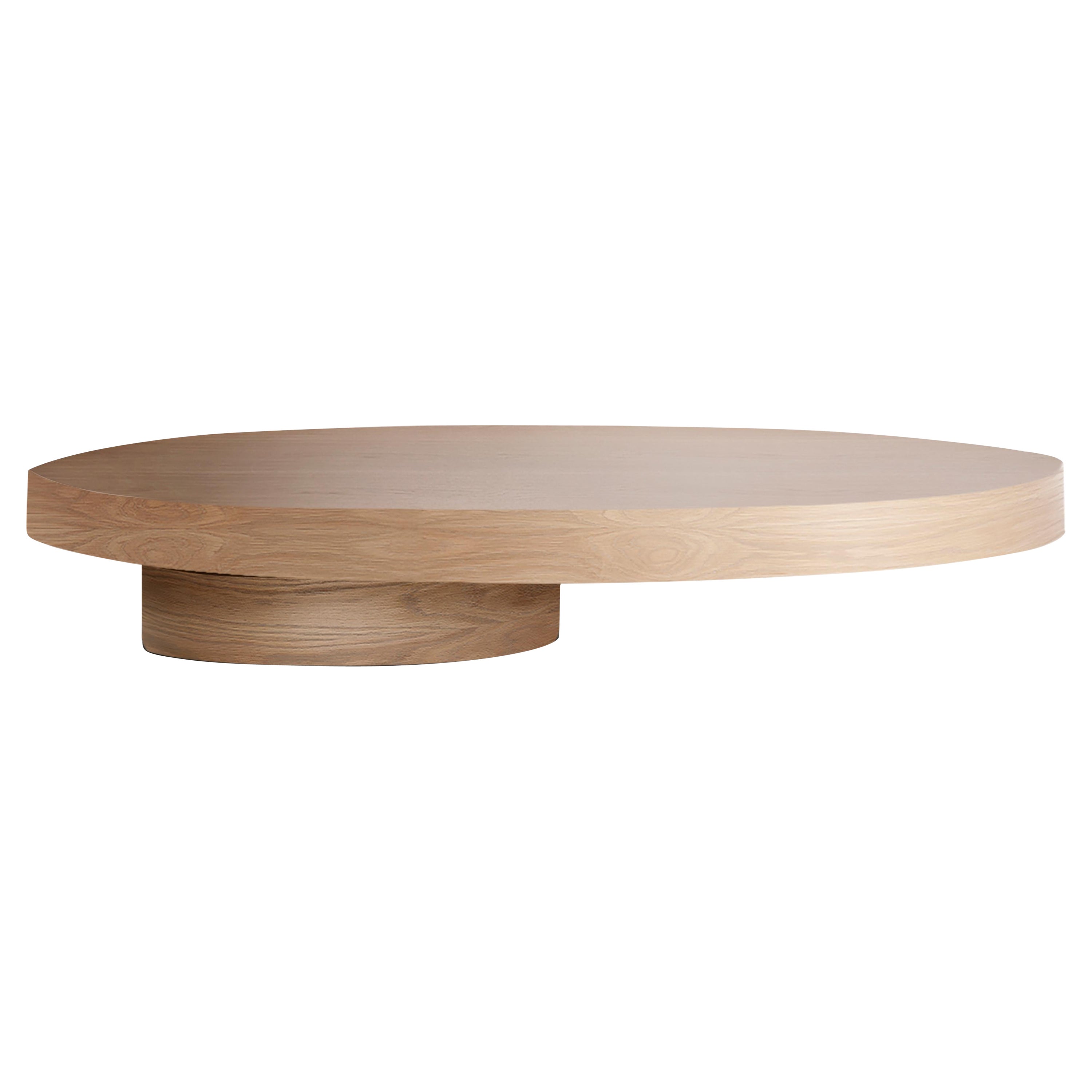 Bassa Center Table in Oak Wood by Collector Studio For Sale