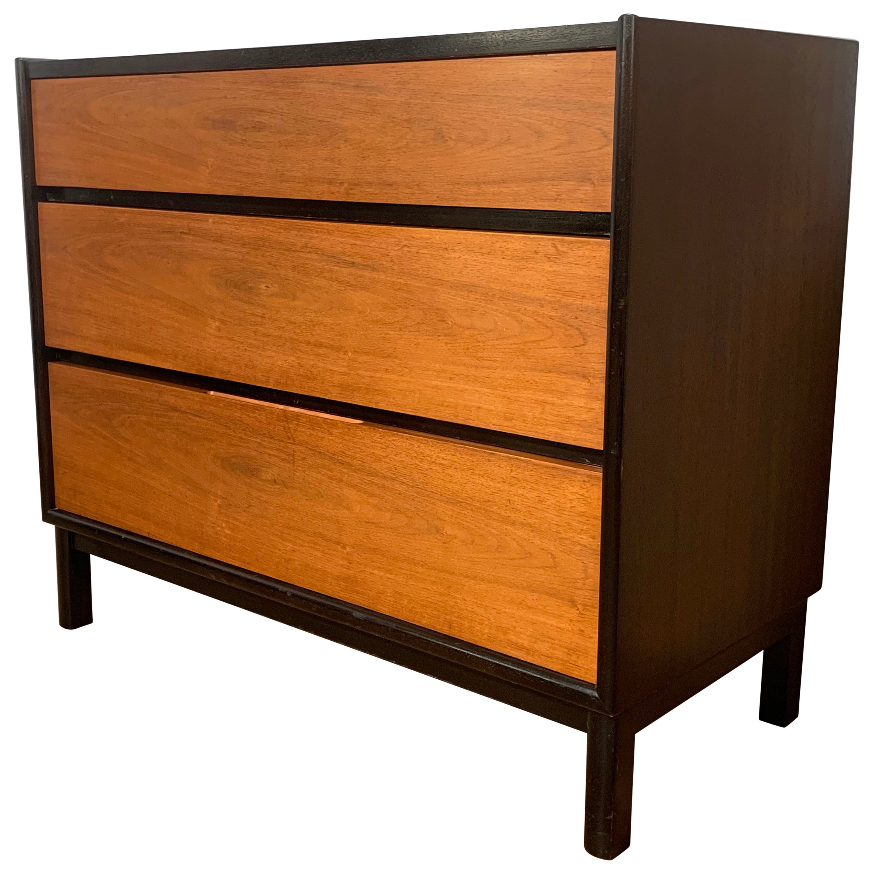 Edward Wormley for Dunbar Two Tone Dresser in Mahogany and Rosewood Circa 1960s